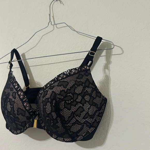 NWT SOMA EMBRACEABLE Push-Up Front-Close Bra  Lace Black Size 32DD Soft Stretch - Picture 4 of 9